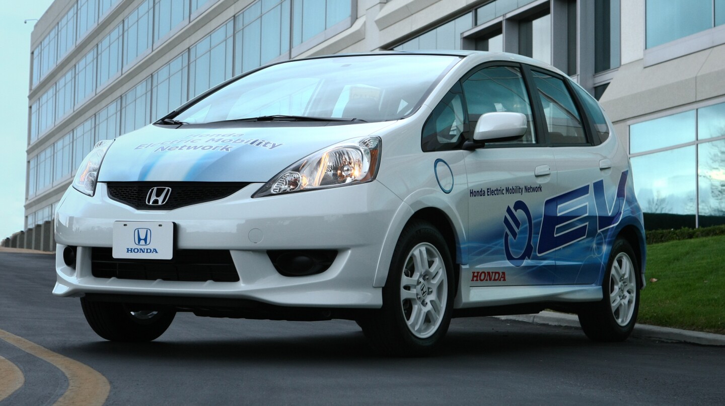 A Fit EV prototype that will be tested in Torrance, California