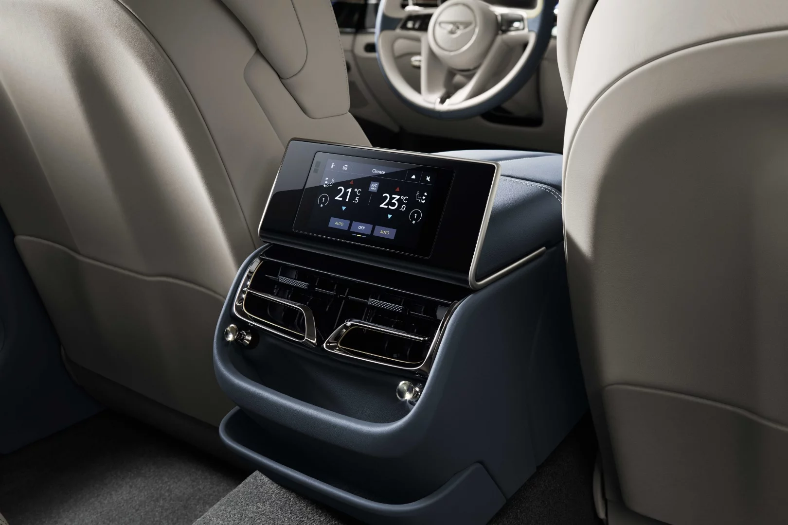 The back seats get their own touch screen