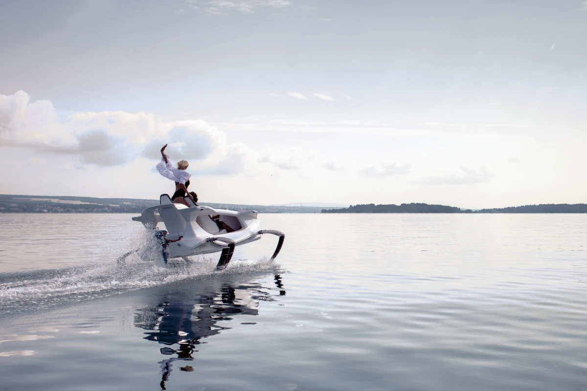 The electric-powered Quadrofoil