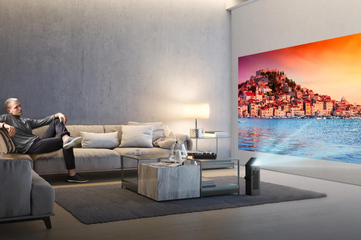 LG says its HU80KA is portable and about half the size of its competitors