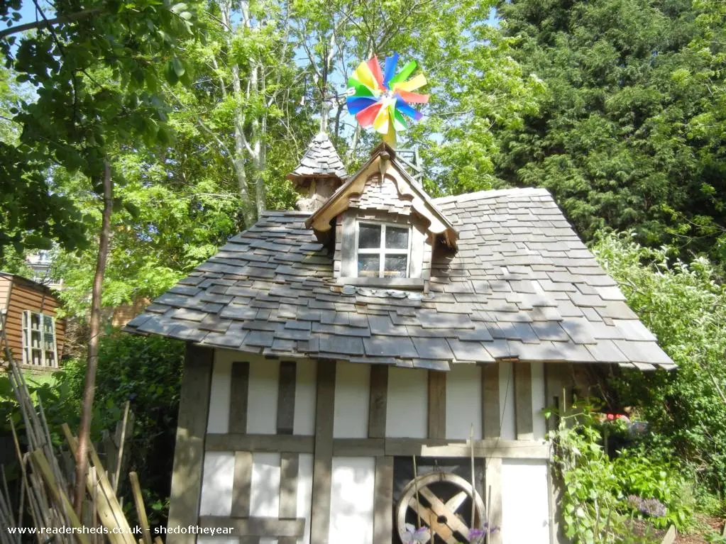 The Old Garden Shed is a charming but cheap place for potting and working
