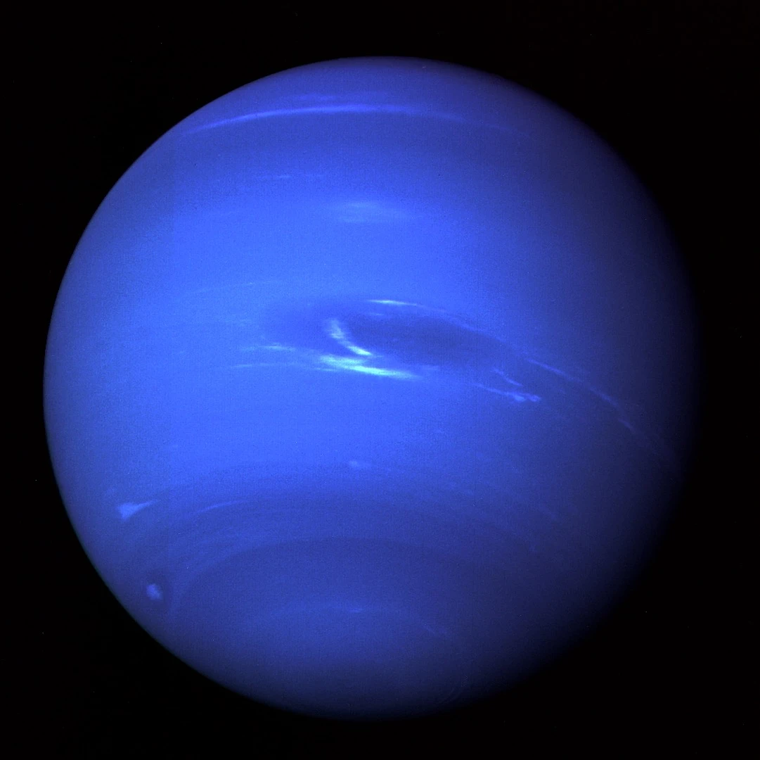 One of the most famous images of Neptune taken by Voyager 2 in 1989