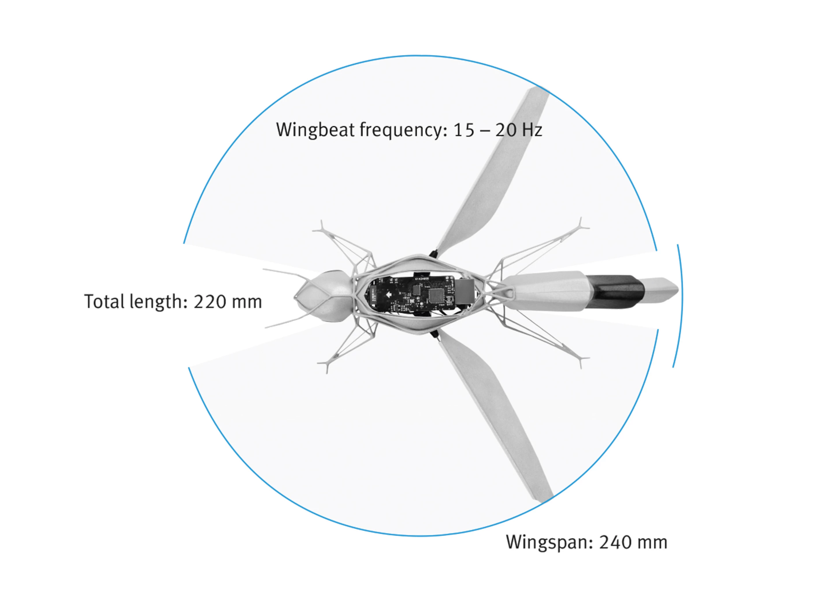 Robot bee swarms fly collision-free in close formation