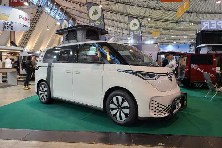 Alpinecamper bursts out of the gates with the first full-time Volkswagen ID. Buzz camper van the world has seen