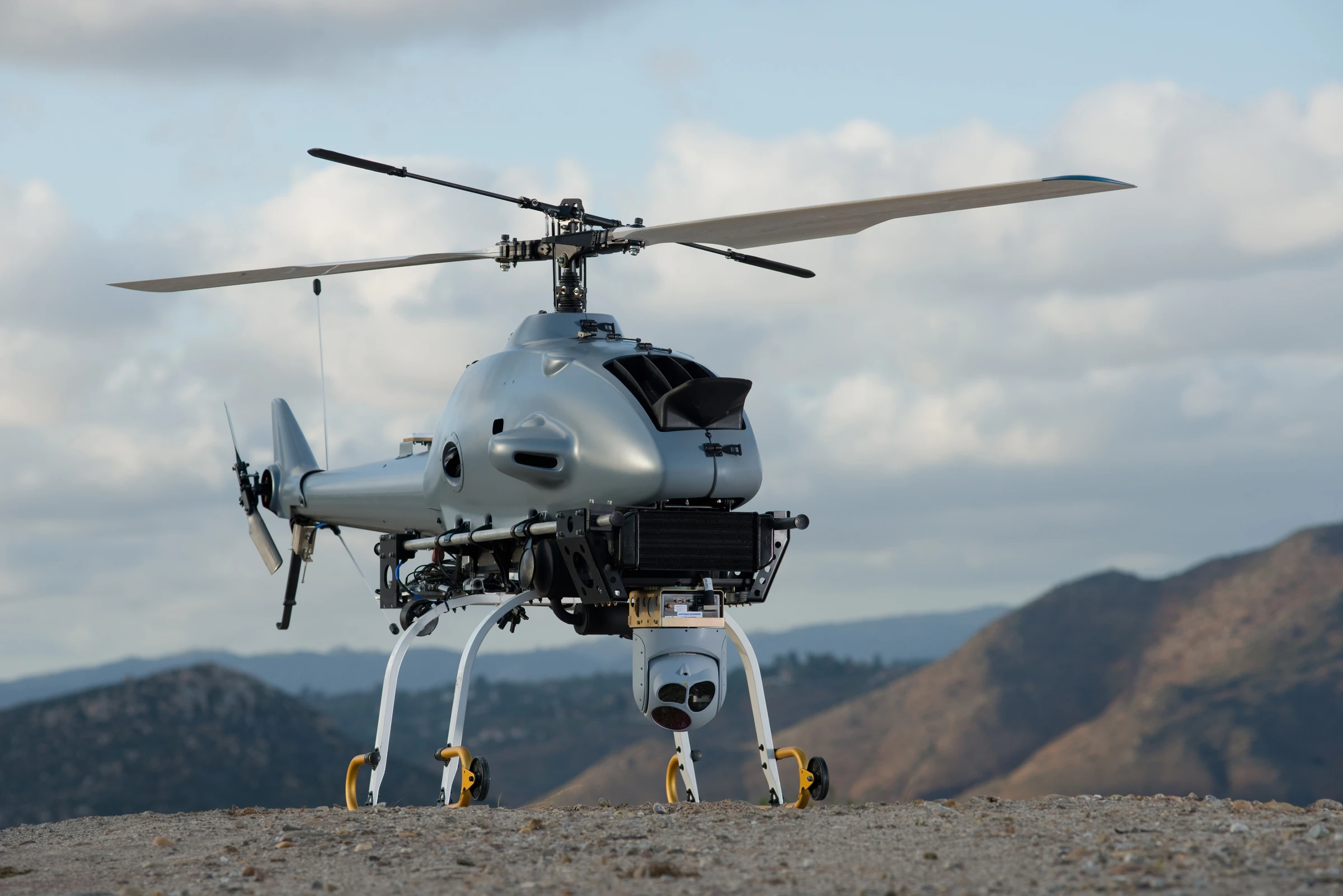 The Rotary-Bat (R-Bat) combines Yamaha's RMAX airframe with Northrop Grumman's autonomous control and cutting-edge sensors used for intelligence gathering