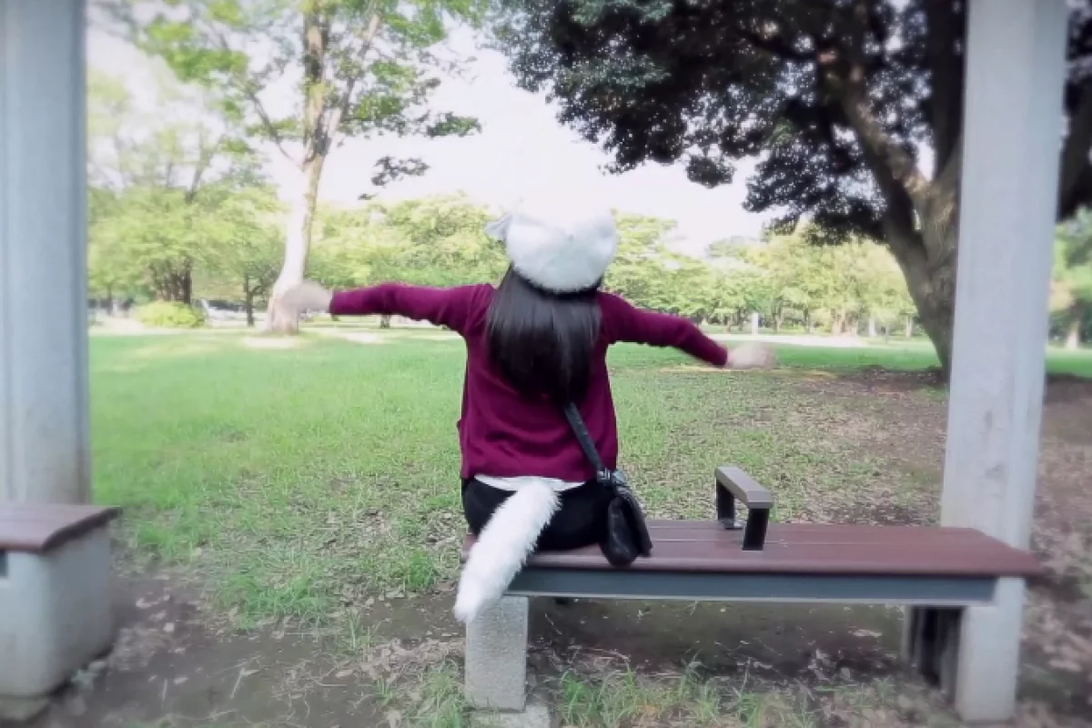 Shippo is a motorized tail that responds to the wearer's current emotional state by wagging