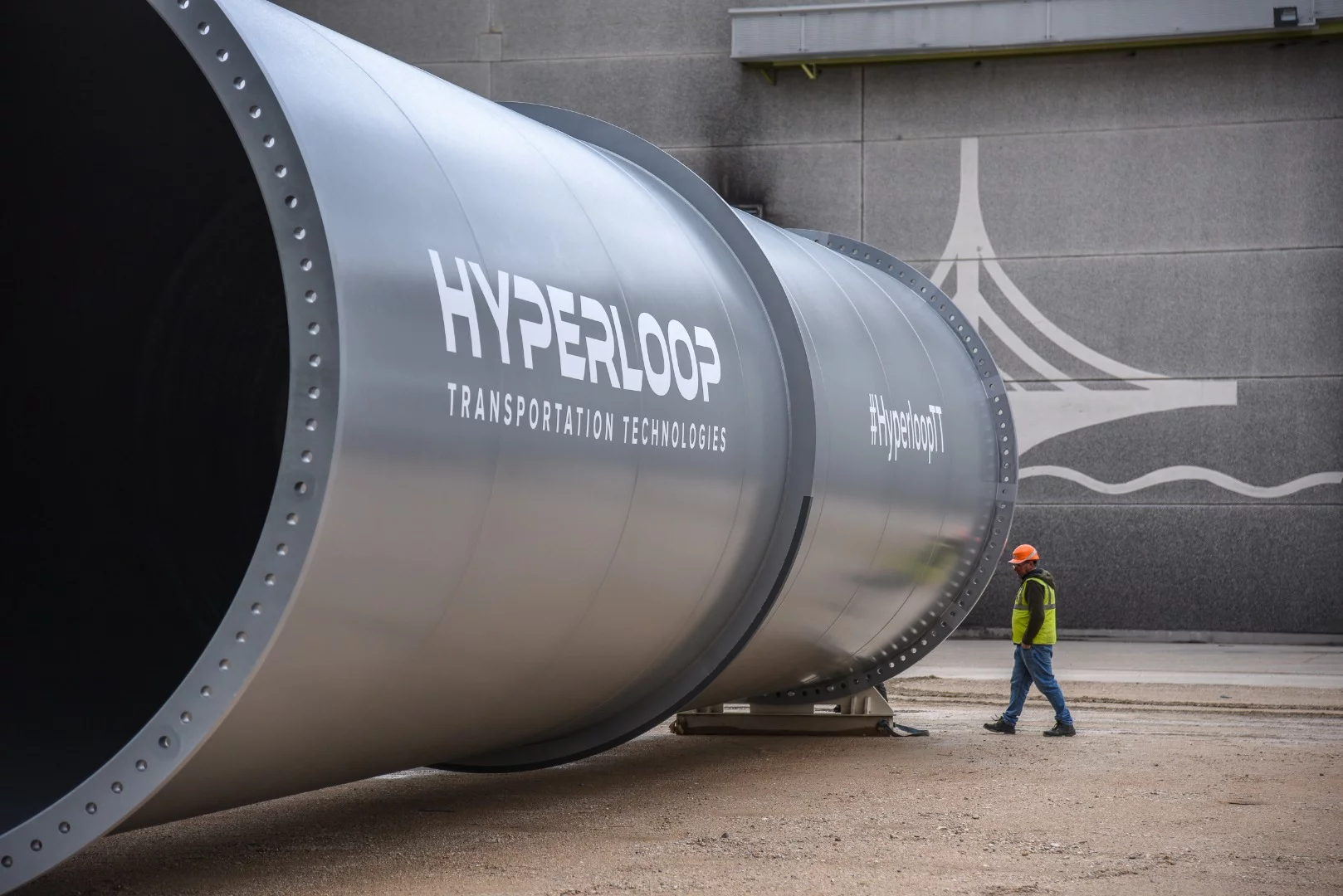 Tube for Hyperloop Transportation Technologies' test track in France