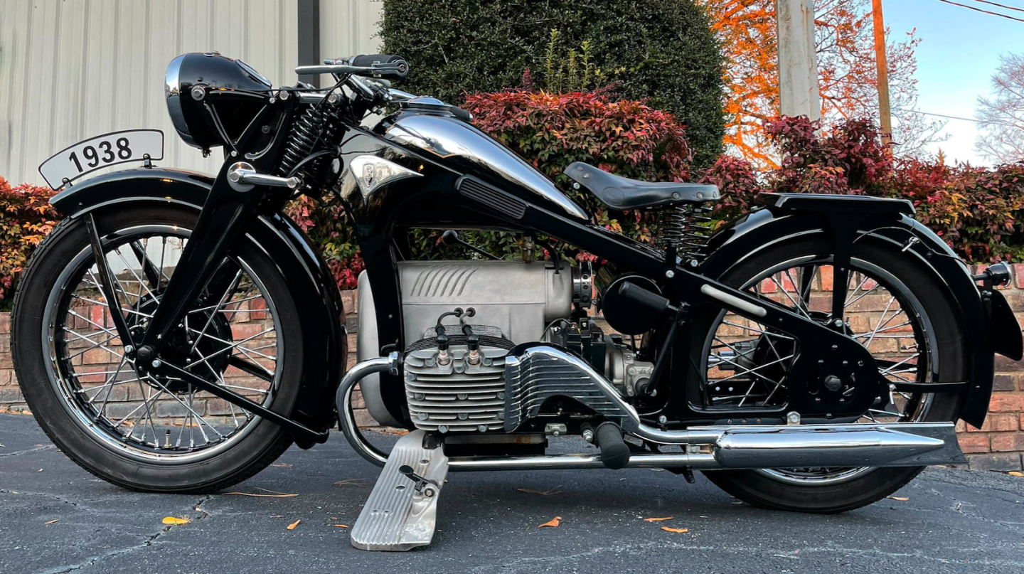 This 1938 Zundapp K800 sold for $77,000 as Lot F157 at Mecum Auctions' Las Vegas sale on Friday, 28 January 2022