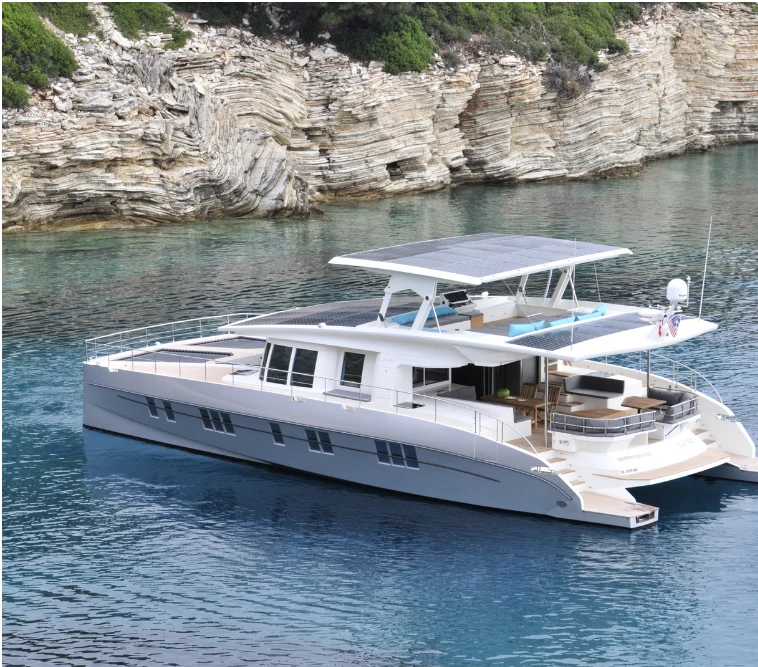 Solarwave 64 has a luxurious catamaran design that any superyacht enthusiast would love