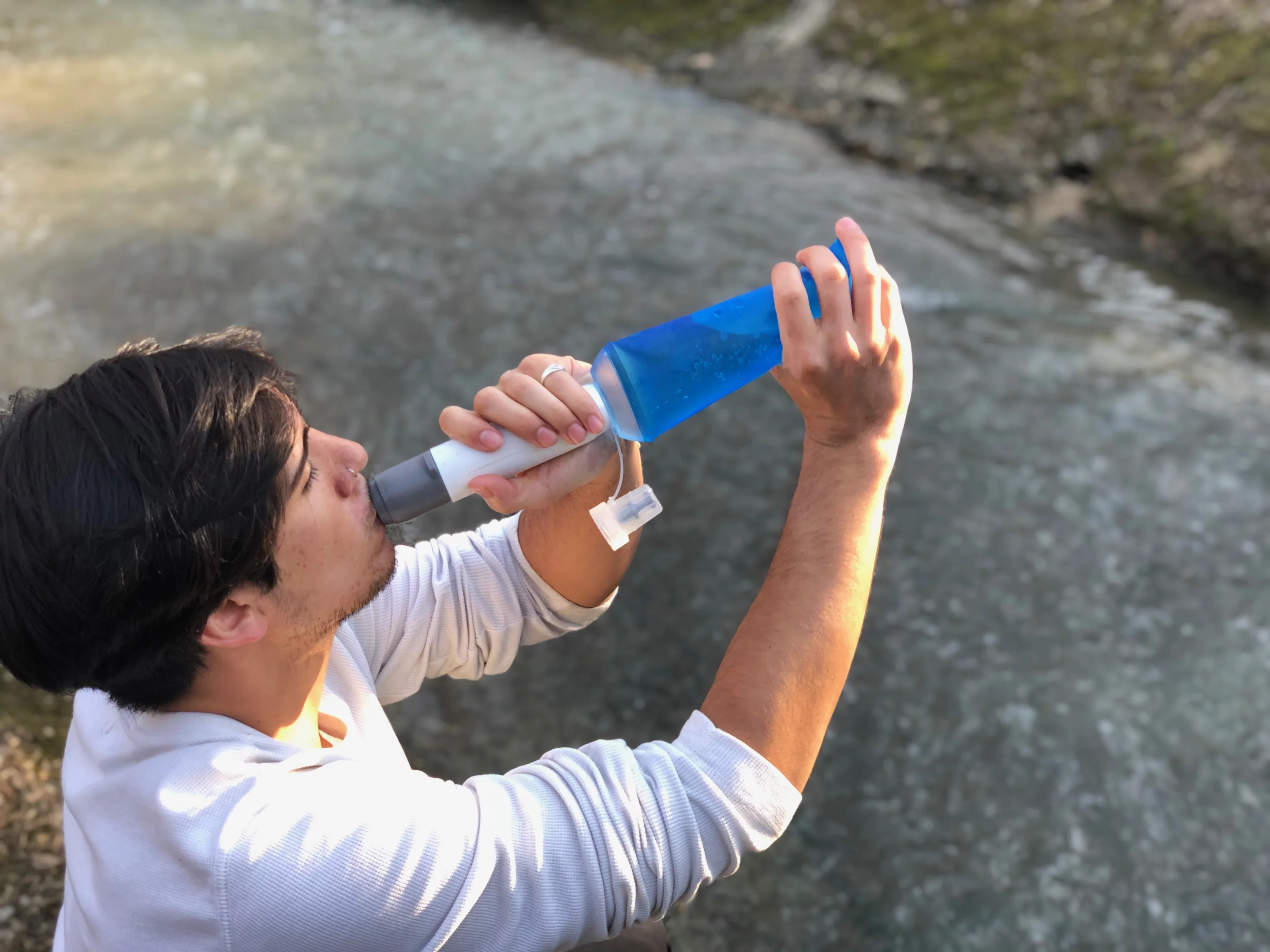 The GoSun Flow's filter can also act as a drinking straw