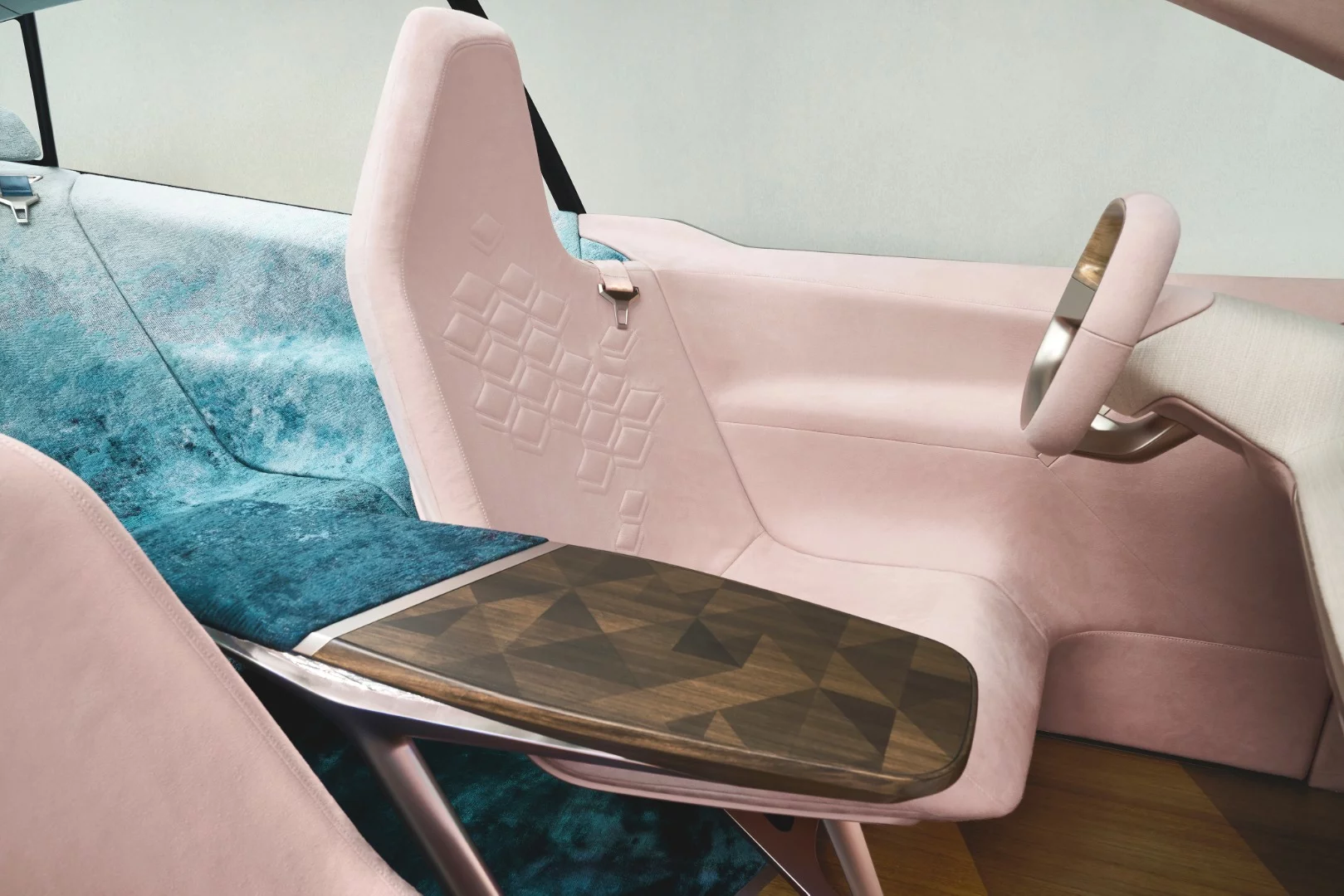 The interior of the BMW iNext is simple, clean, and very BMW