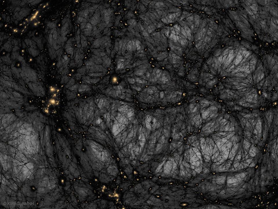 Dark matter is believed to be responsible for the large-scale structure of the universe we see today