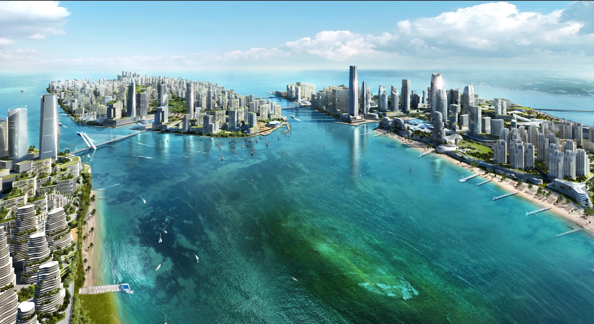 The project is slated for four man-made islands near in Iskandar, Malaysia