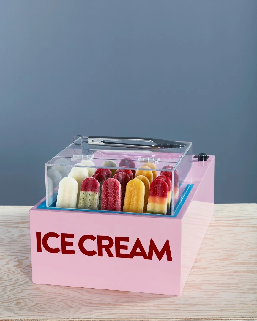 An Ice Cream Box module can keep popsicles cool