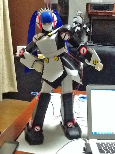 Dr. GIY's maid-like robot Pre-made Me was built entirely by hand and took more than a year to complete (Photo: Dr. GIY)