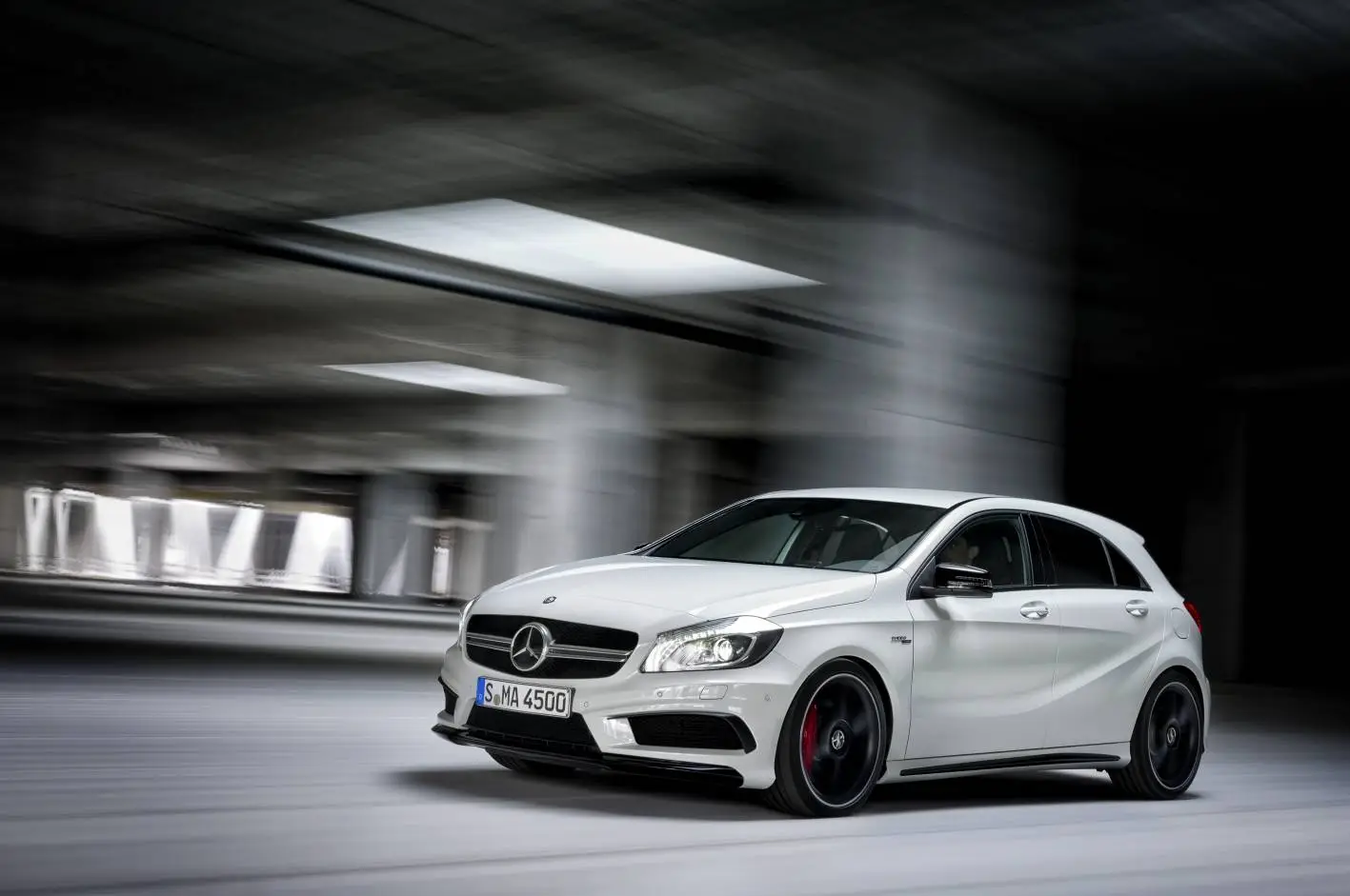 The A 45 AMG side view