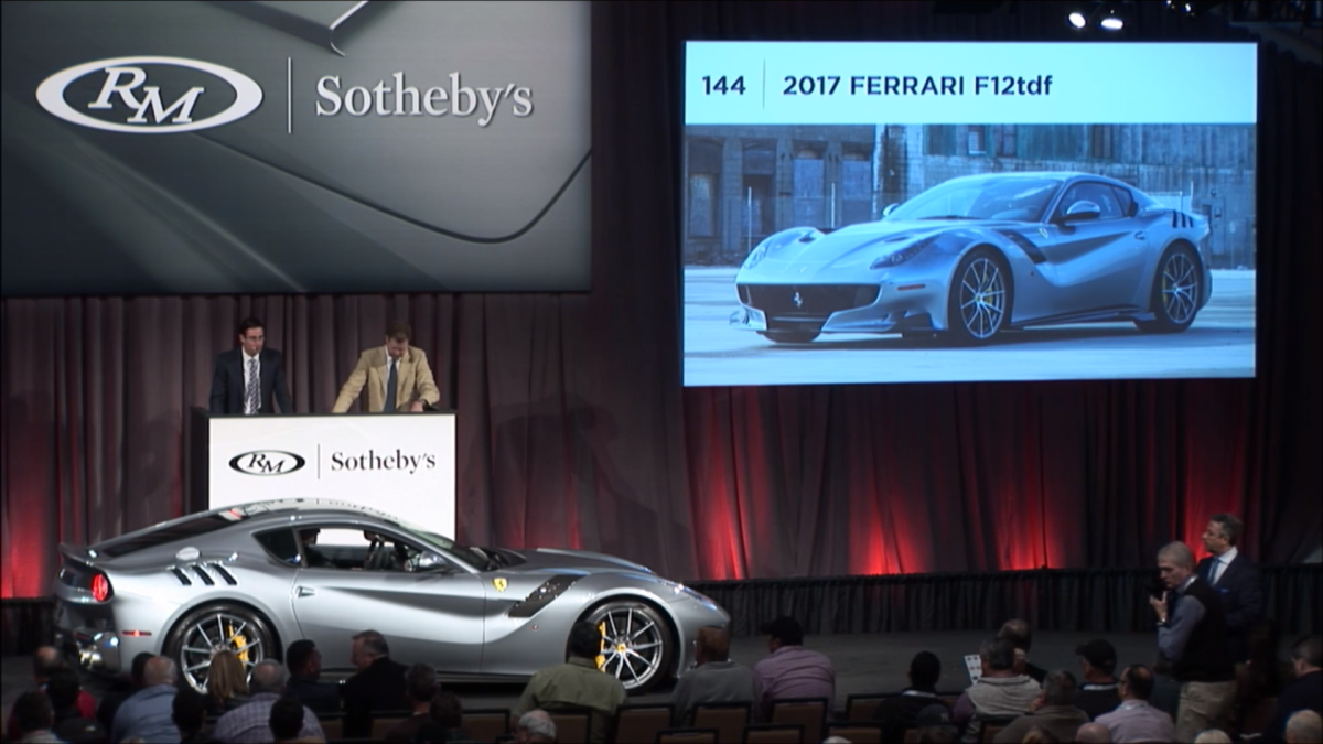 $1,006,000 | 2017 Ferrari F12 tdf | Auction Link: RM-Sotheby's