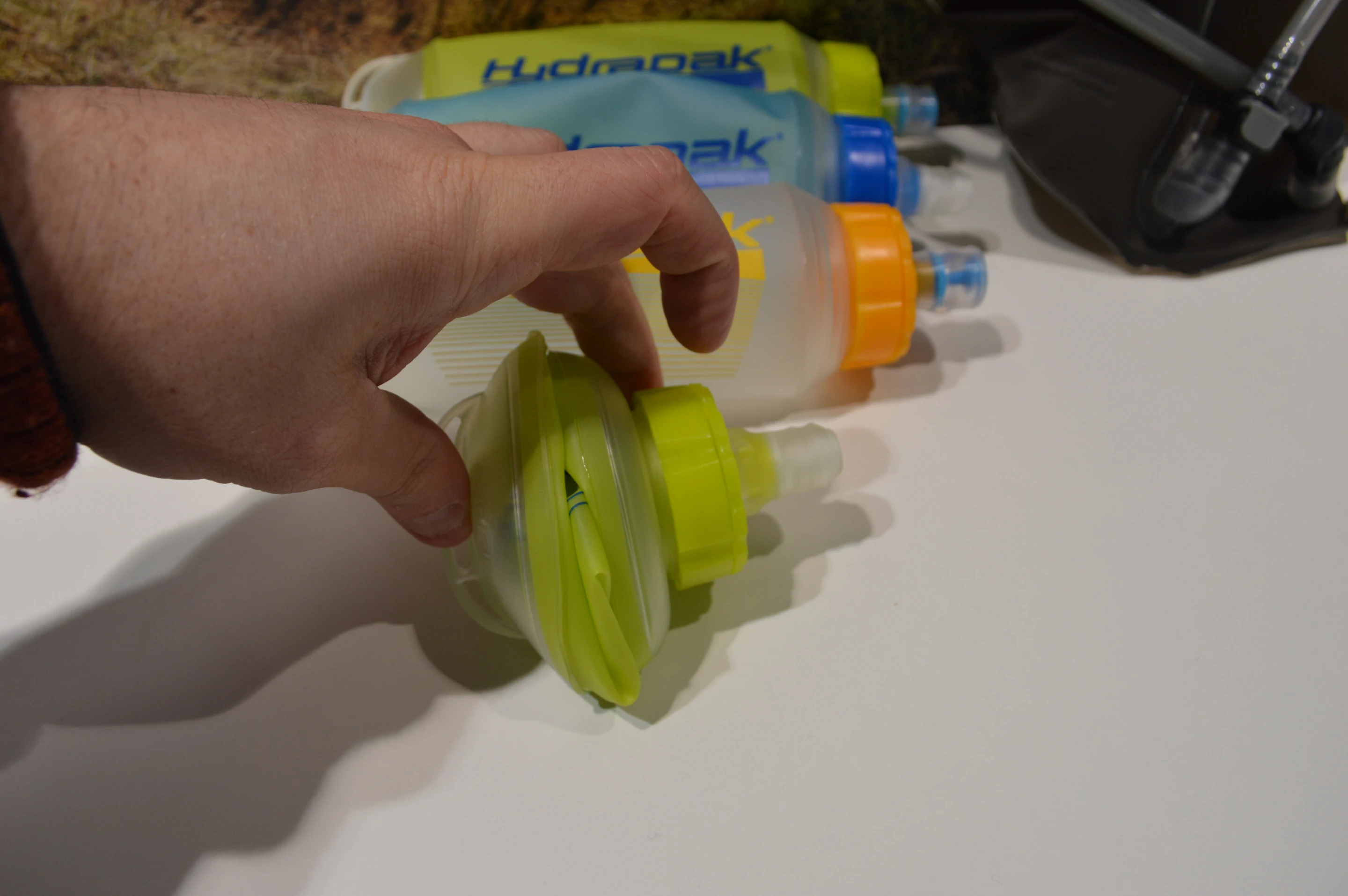 The SoftFlask packs small for carry out