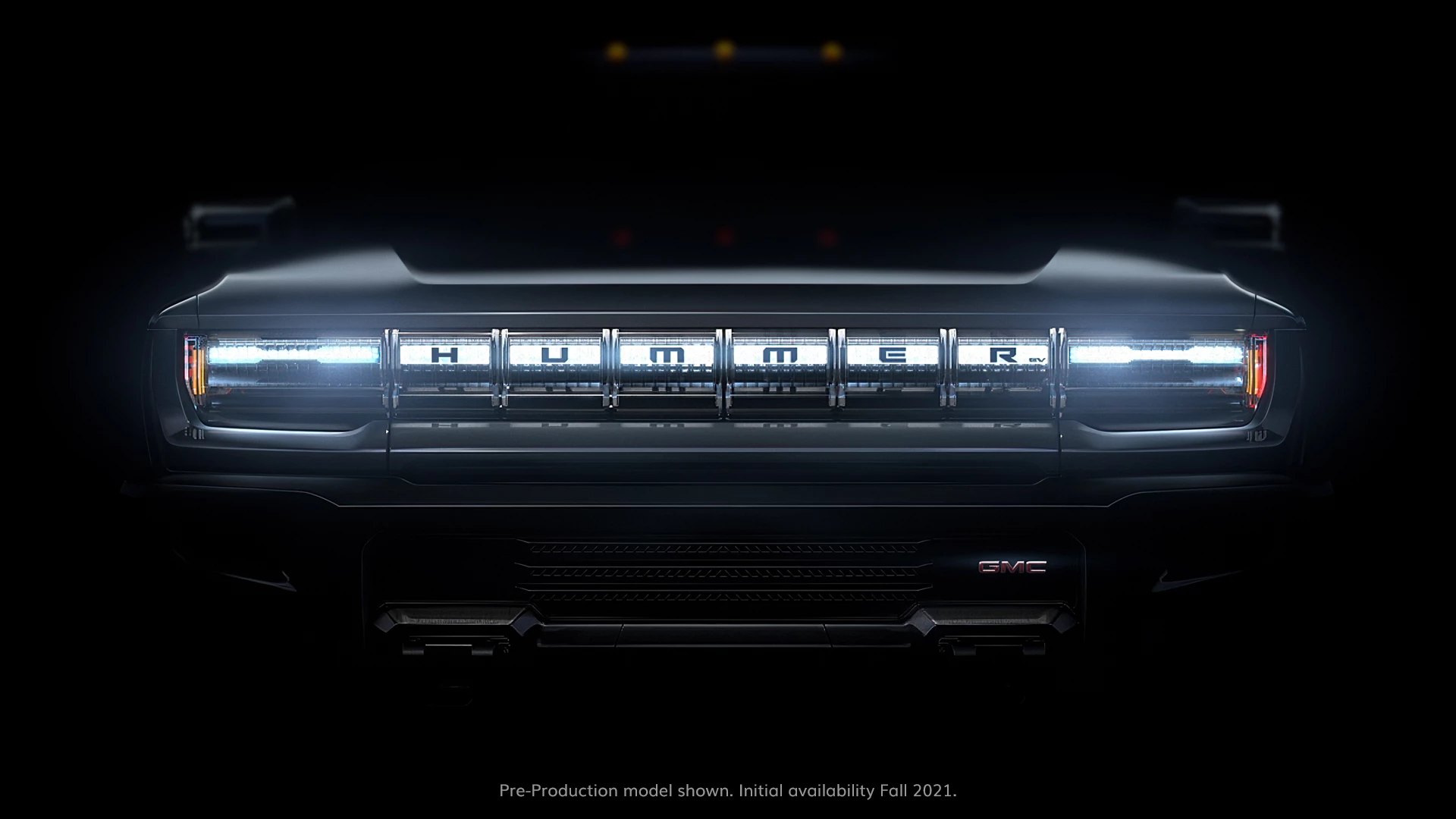 GM teases the new face of Hummer . We don't know what the rest will look like yet, but we do know it'll rock more than a thousand ponies.