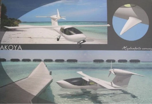 Lisa's Akoya, with hydrofoils