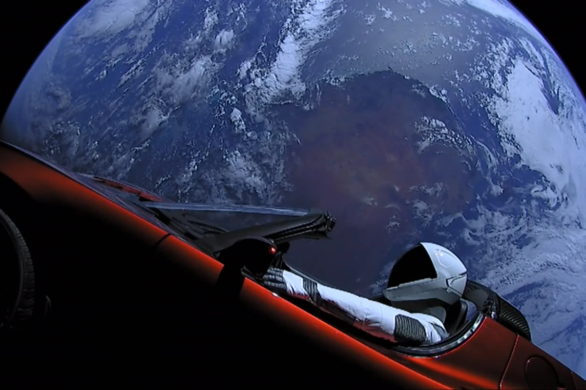 The spacefaring Tesla Roadster may be the dirtiest thing ever sent into orbit