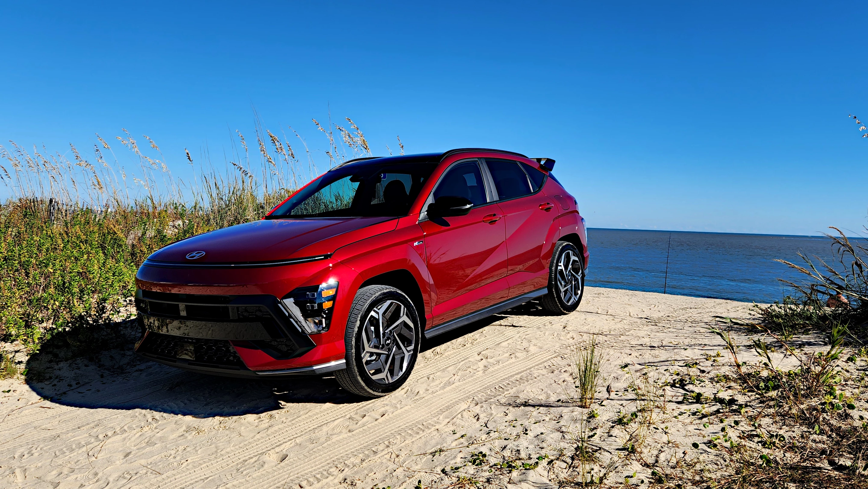 The 2024 Hyundai Kona fit in nicely at this South Carolina beach