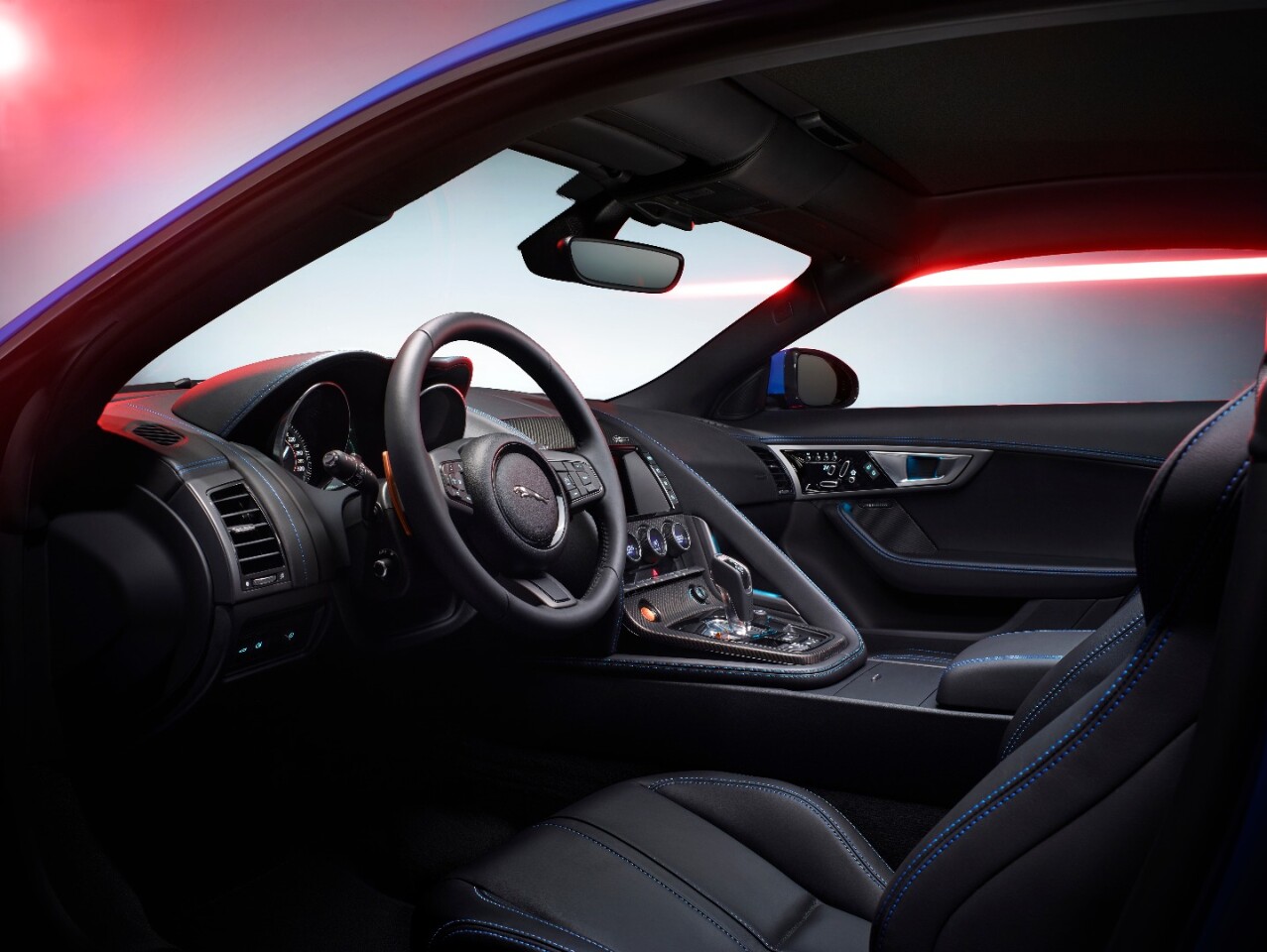 Looking inside, F-Type aficionados will also note the unique interior for the British Design Edition