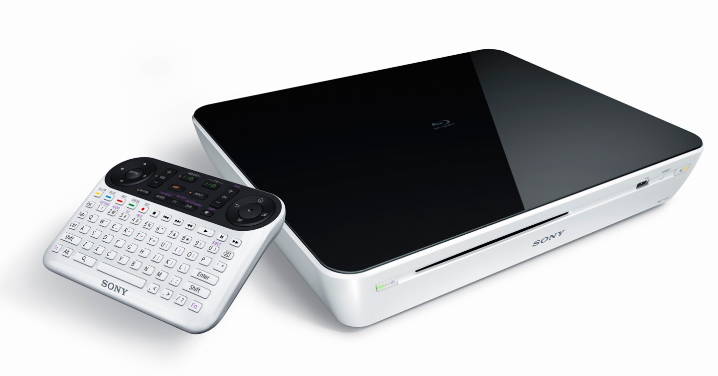 The NSZ-GT1 Blu-ray Disc Player and remote