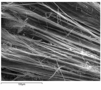 Microscope image of sepiolite fibers (Photo: ESRF)