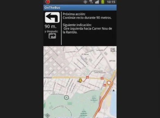 OnTheBus is an app designed to help blind people reach their destinations on city buses