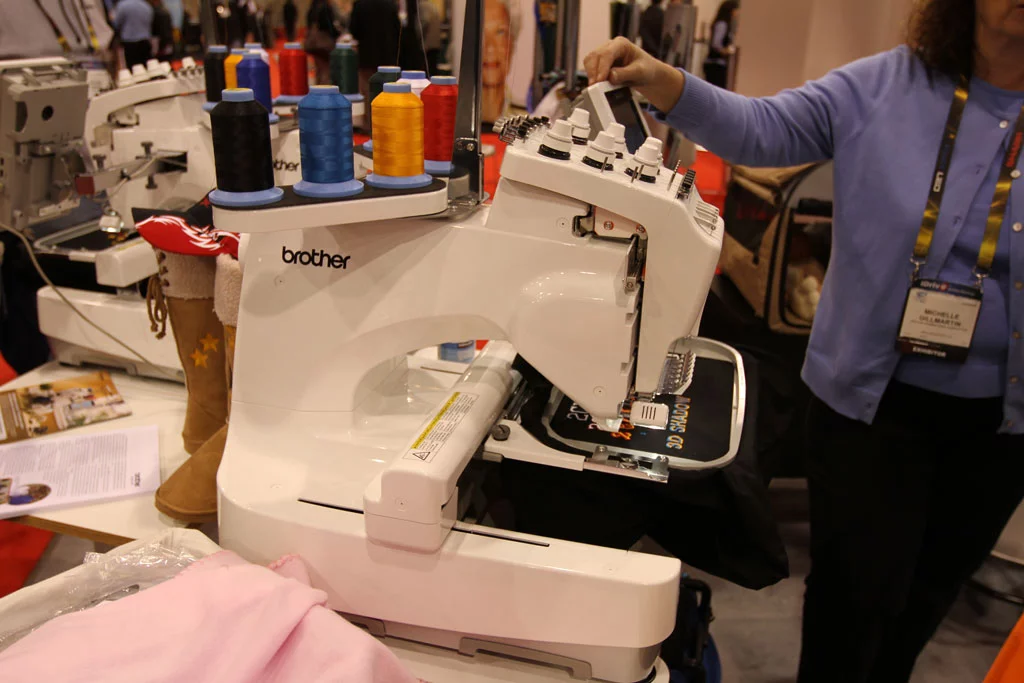 Brother showed-off its Entrepreneur embroidery machine at CES 2010