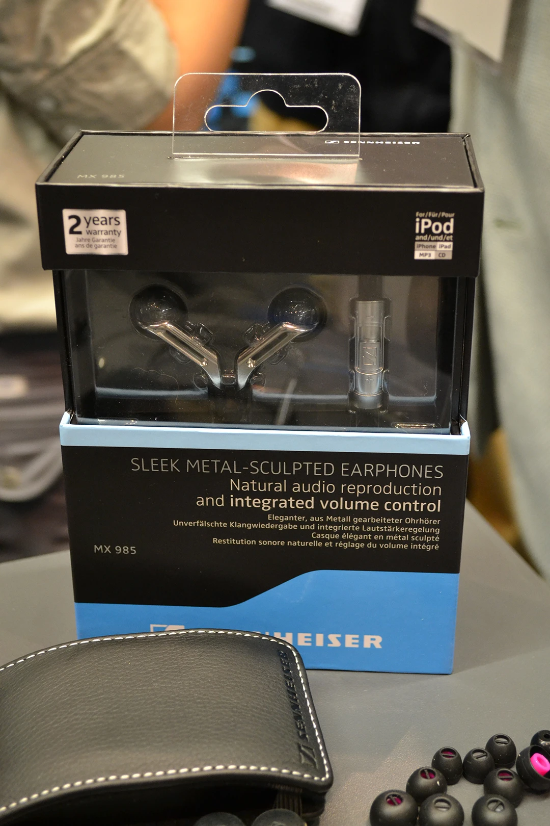 Sennheiser MX 985 headphones boxed