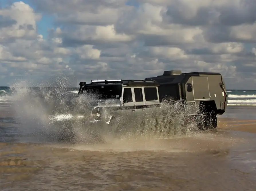 The Bruder EXP-6 gets wet and wild