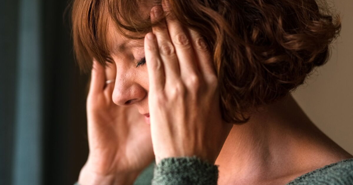 Woman in chronic pain