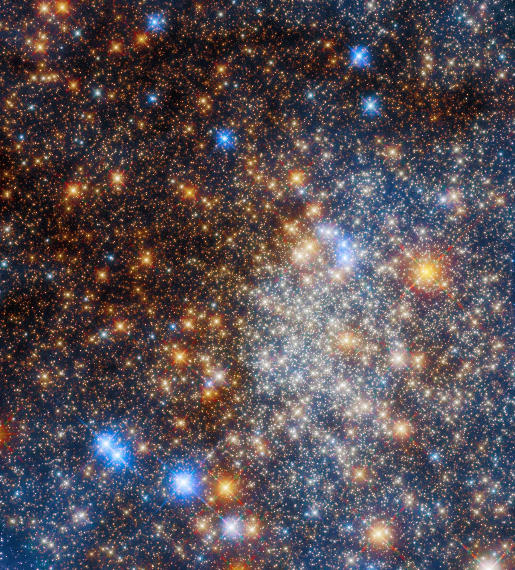 An incredibly detailed photo of Terzan 12, a globular star cluster located on the fringes of the Milky Way, snapped by Hubble