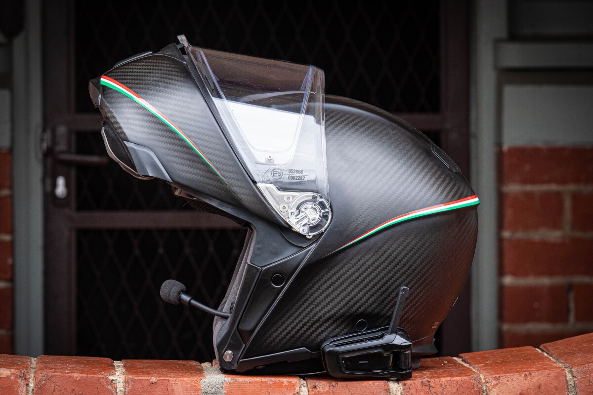 Review Cardo s Packtalk Black Motorcycle Headset Rocks XL Speakers