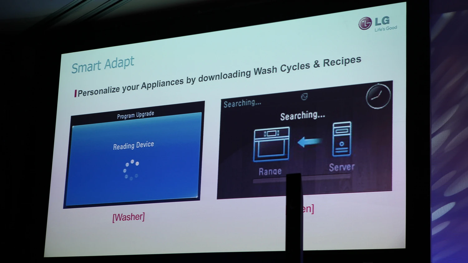 Smart Adapt lets you customize and update your LG appliance