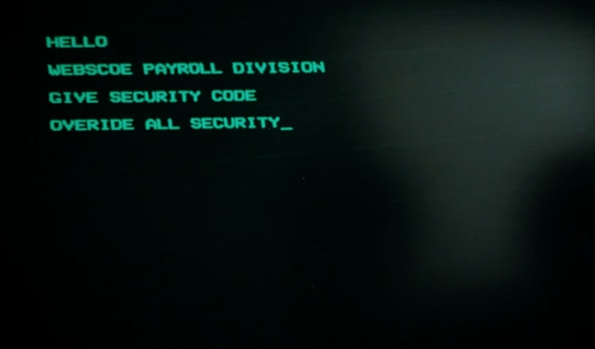 Super complex hacking in Superman III.
