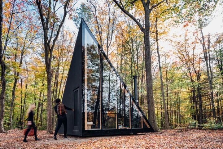 The prototype A45 model pictured is currently installed in Upstate New York and measures 183 sq ft (17 sq m)