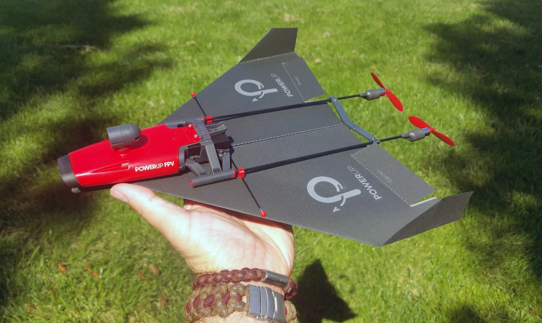 The PowerUp FPV paper airplane drone has some really fun elements and is easy to use