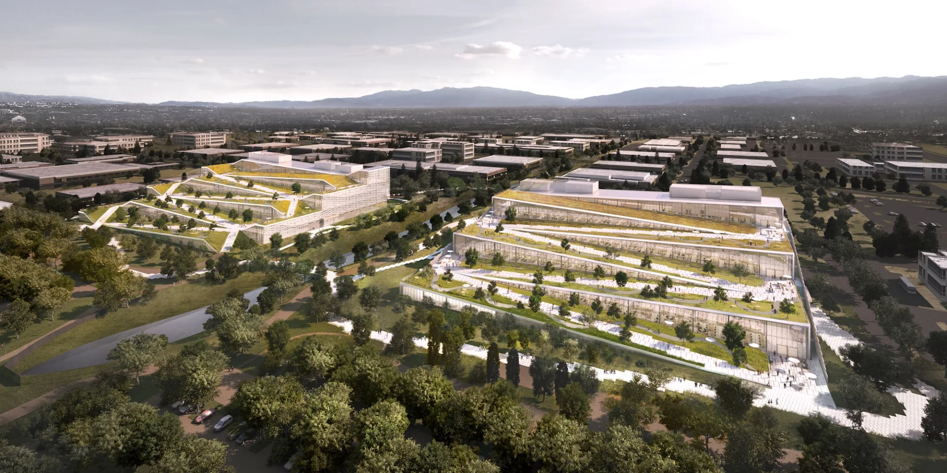 Google's new Caribbean campus in Sunnyvale, California, is slated for LEED Gold building standard
