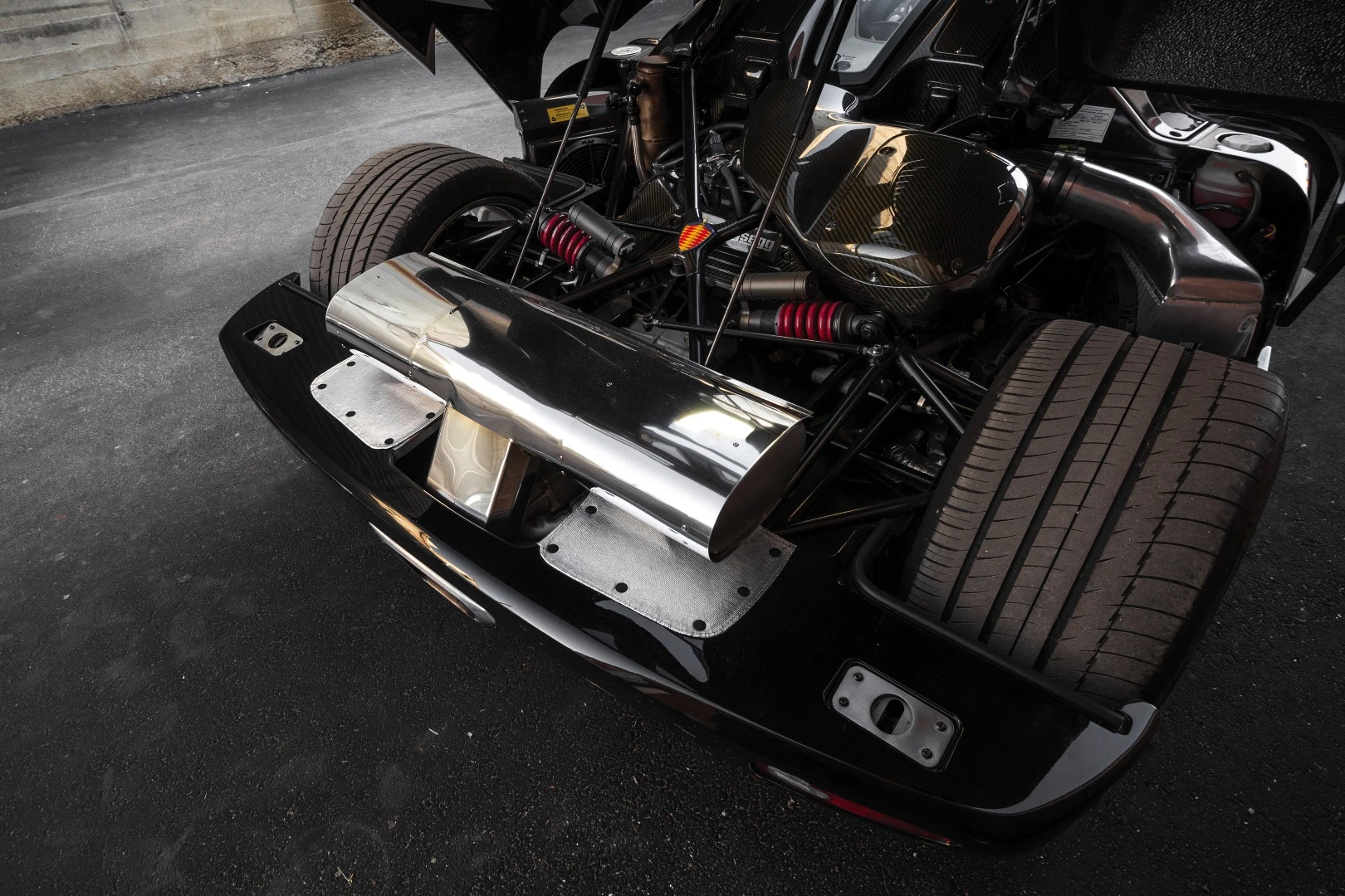 Lot 122 was a 2008 Koenigsegg CCXR. It was expected to sell for between $900,000 and $1,300,000 and sold for $825,000. As it was the first of this model to appear at auction, it set an inaugural world model record.