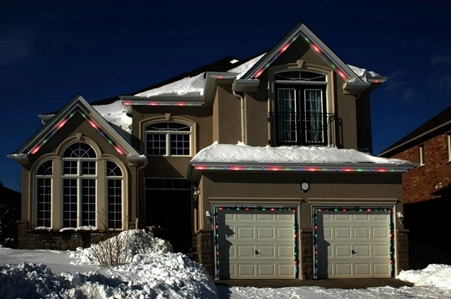 LiteLocker is an outdoor Christmas lighting system, in which the lights fold up behind a protective cover when not in use