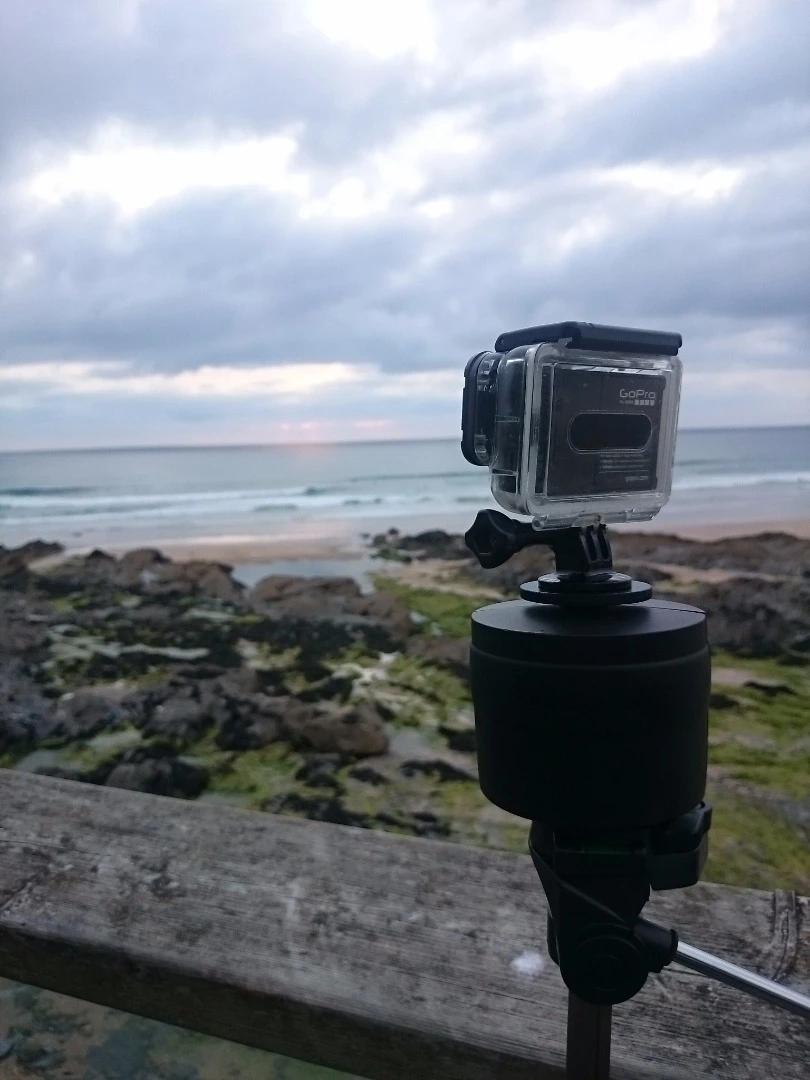TurnsPro is a rotating mount for use when filming time lapse videos