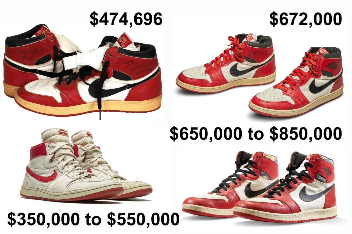 Michael Jordan has sold the two most valuable pairs of sneakers (indeed, ANY footwear) in history in the last three months and seems likely to own the top four prices ever inside the next two weeks.