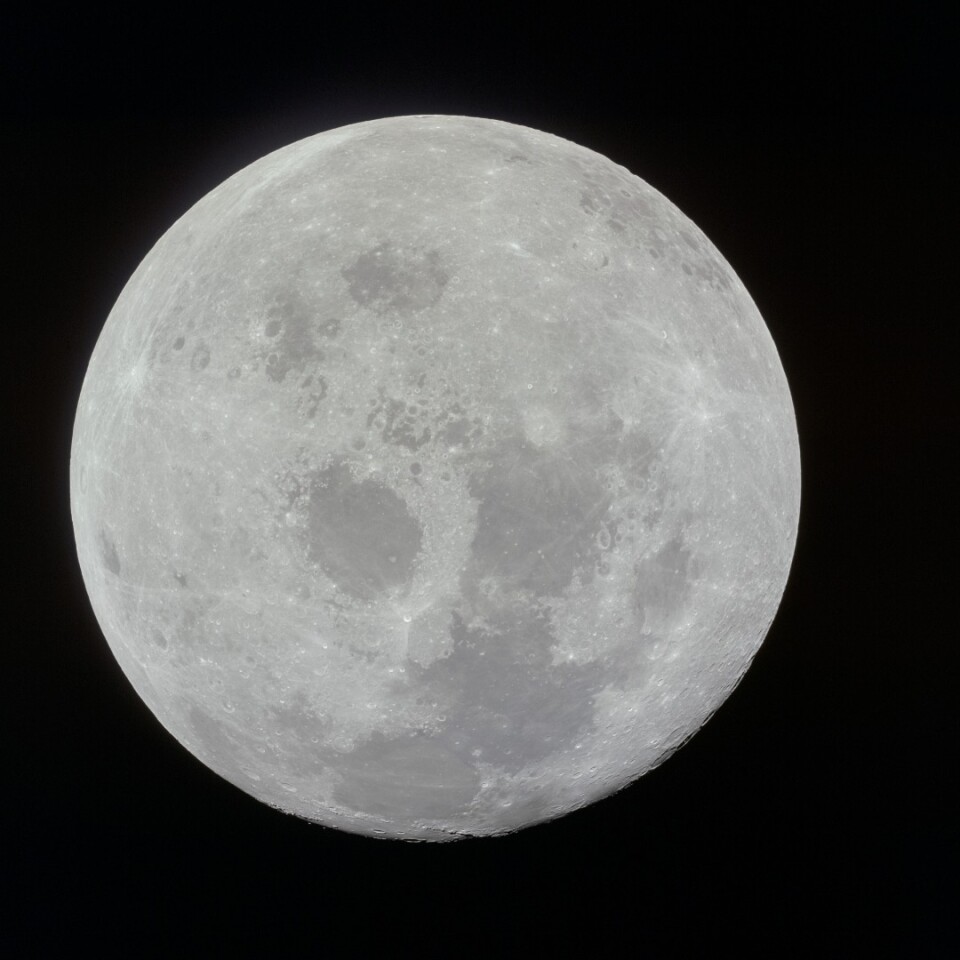 The Moon as seen from Apollo 11