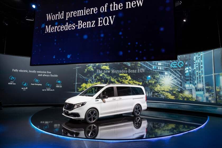 The EQV has an estimated range of 253 miles and an estimated top speed of 99 mph