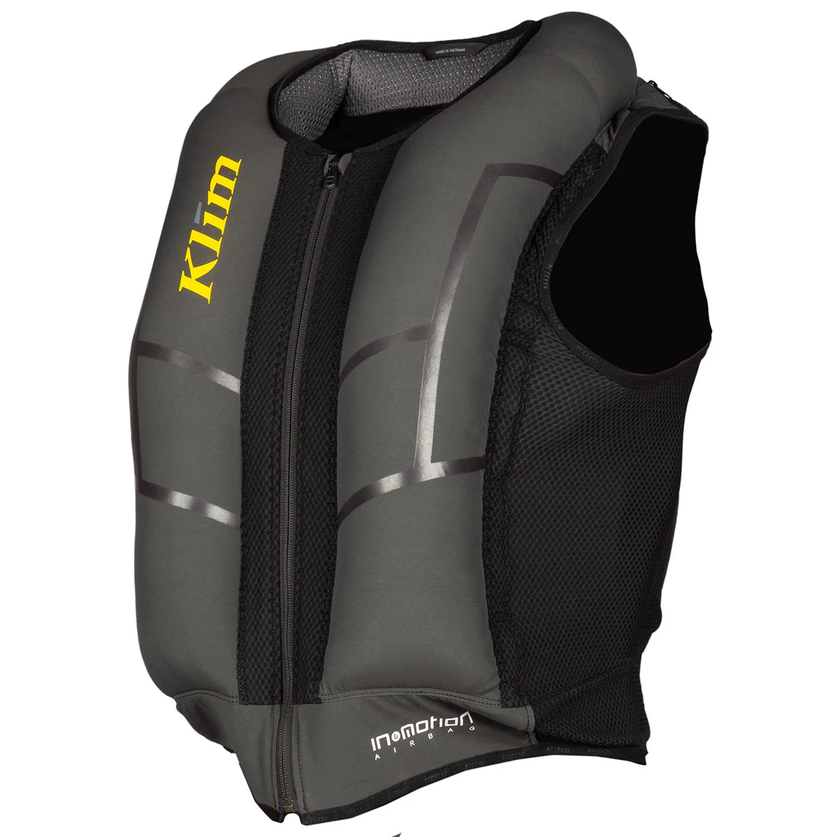 The Klim vest's ability to inflate around the neck helps it stabilize the neck in an accident