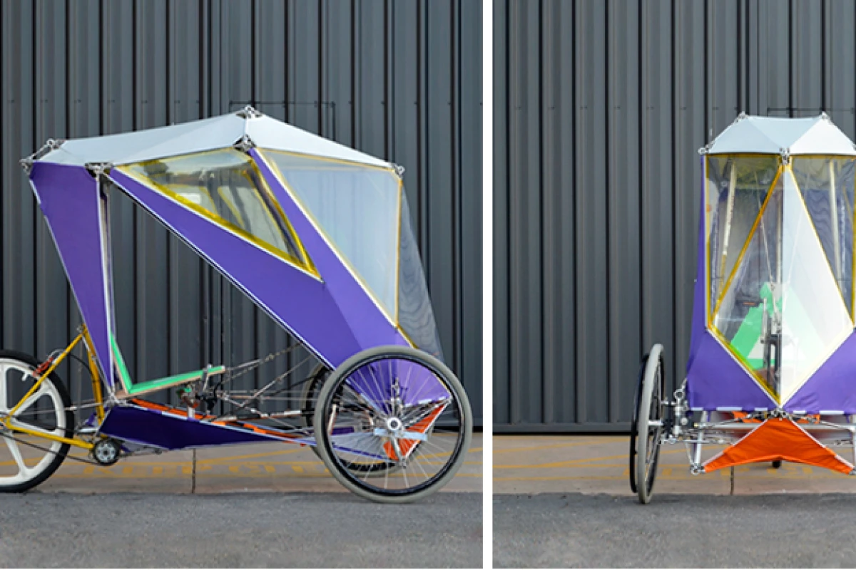 "The project challenge was to design a DIY build system for a velomobile from easy-to-source materials with easy-to-access tools"