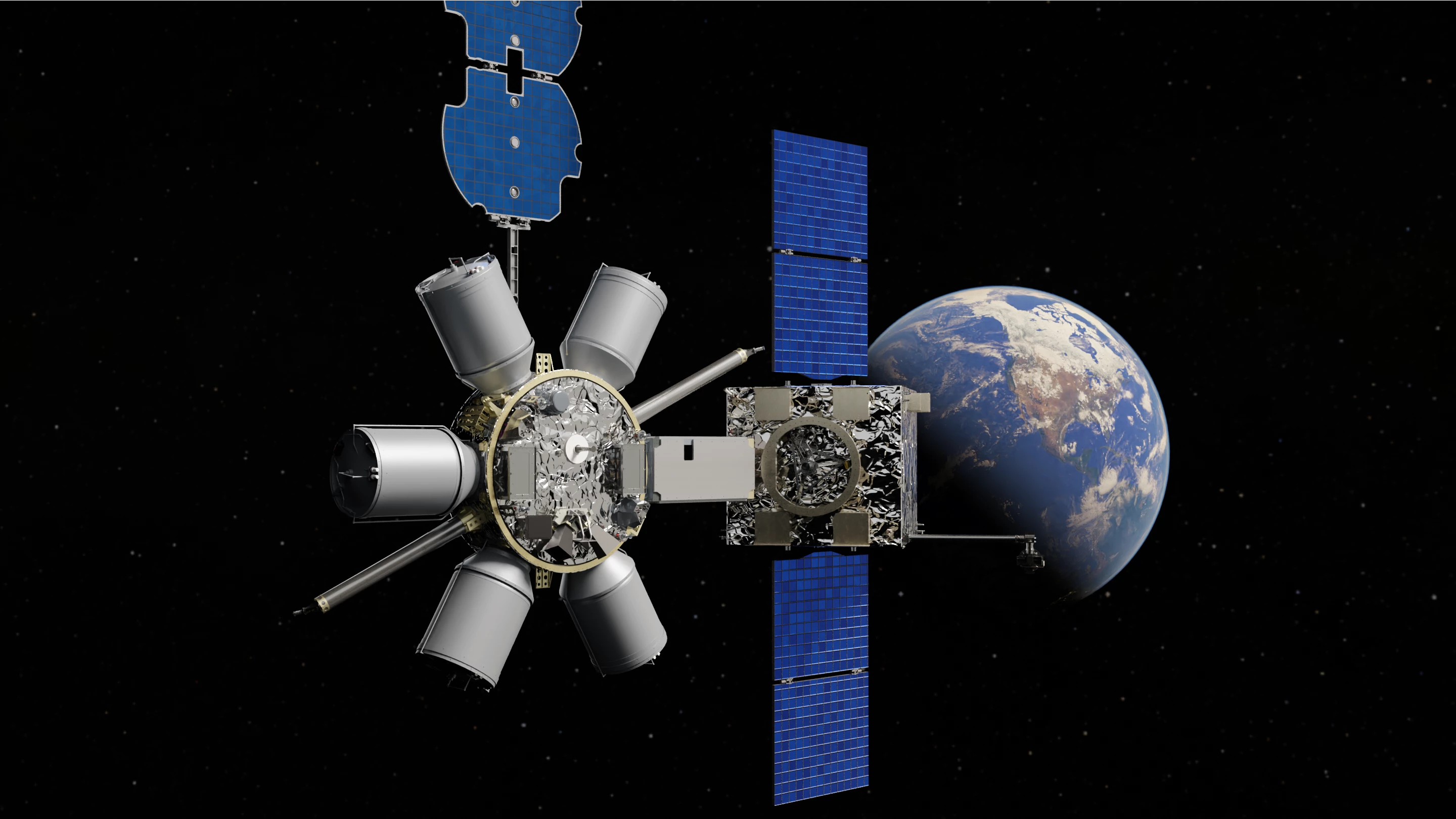 Artist's concept of a future orbital refueling spacecraft